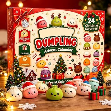 2026 Christmas Squishies Advent Calendar 24 Days Mini Items
