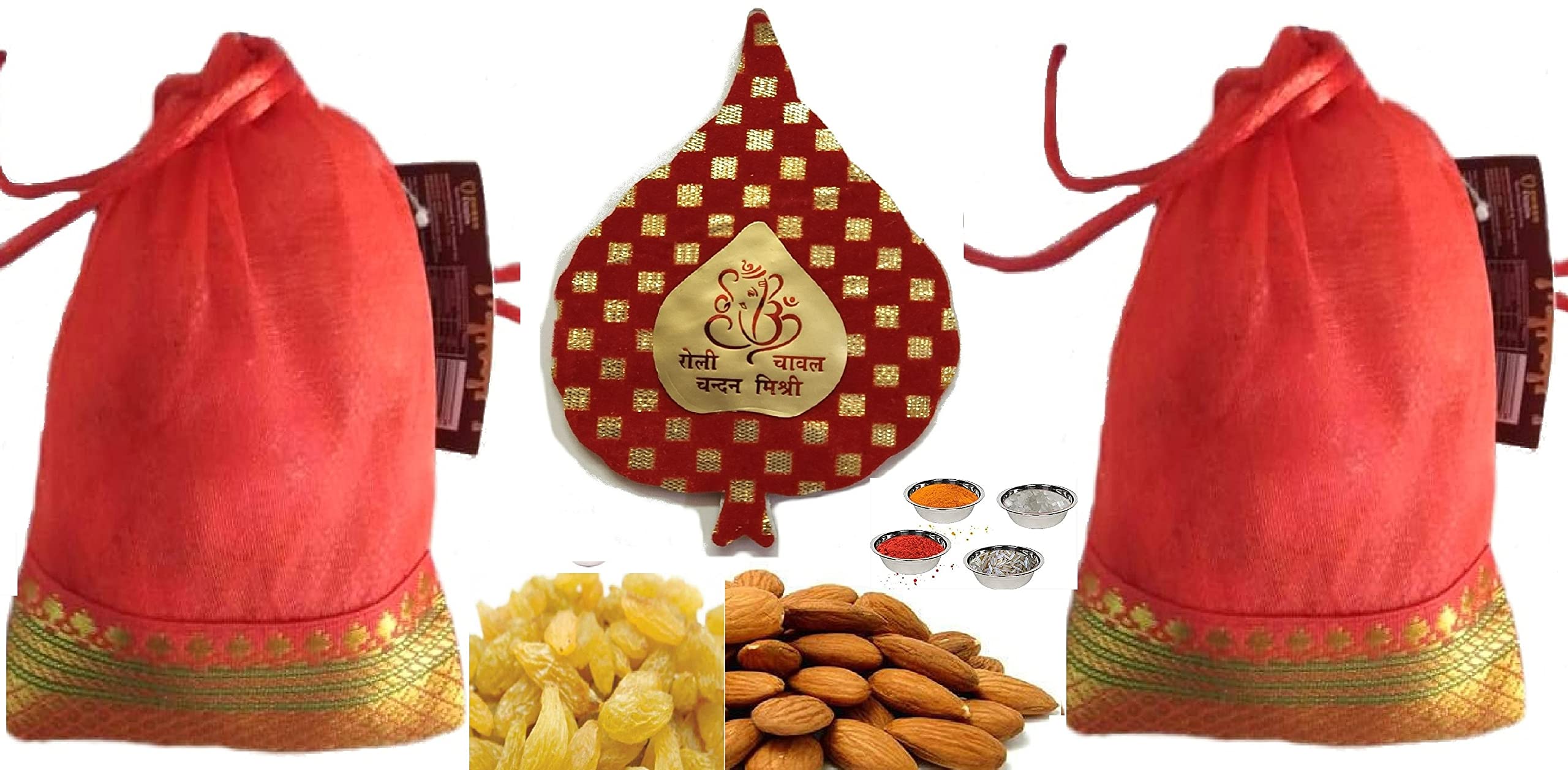 See full amazon price history chart for Bhaiya Dooj Badam n Kishmish Potli 2x100gms,Tikka, Roli, Chawal, Chandan, Mishri for Bhai Bhau Beej Phota Gift Bhaiya Dooj Badam n Kishmish Potli 2x100gms,Tikka, Roli, Chawal, Chandan, Mishri for Bhai Bhau Beej Phota Gift (B0BHPQRP6Q) Amazon Price History, Amazon Price Tracker