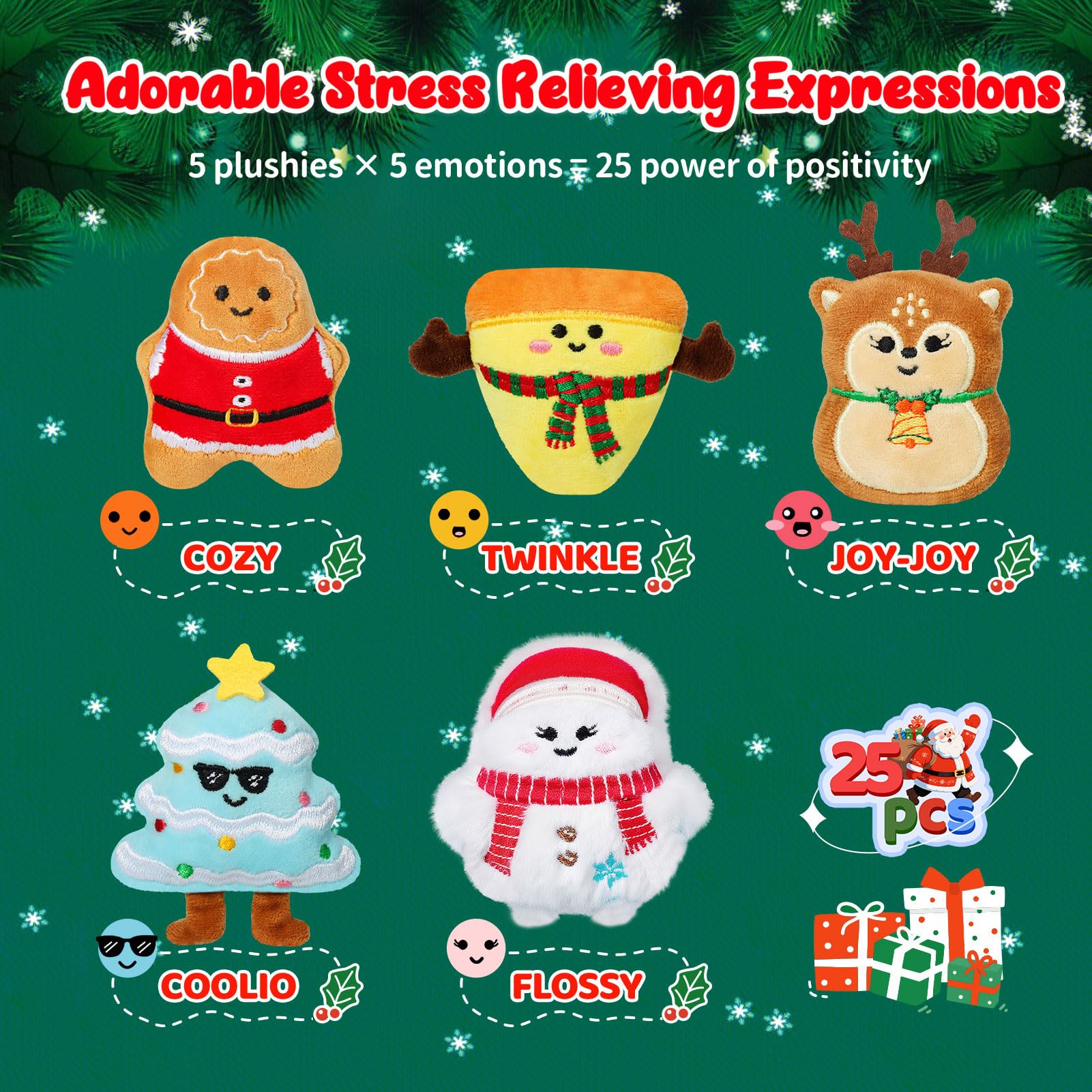 Amazon.co.jp: 感情的なぬいぐるみアドベントカレンダー2025年 子供