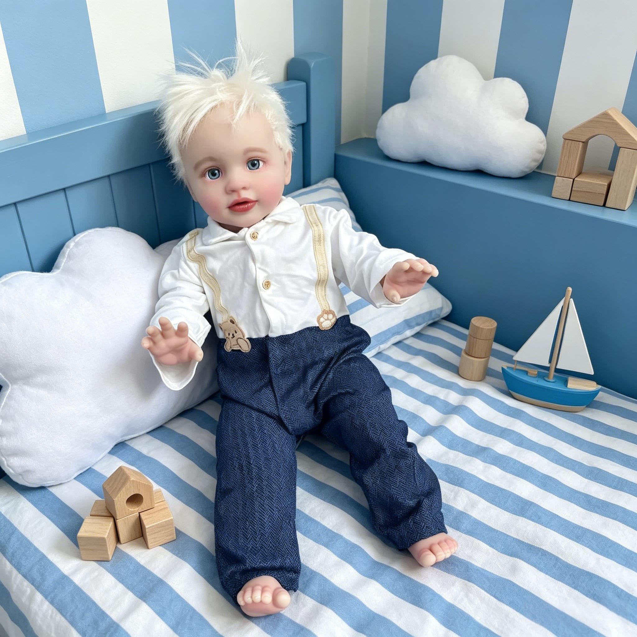 Realistische Reborn Kleinkind Puppen Pippa 26 Zoll 66 cm große Größe Lebensechte Reborn Babypuppen Tuch Körper Lebhafte Kleinkind Puppe Silikon Babypuppe für Kinder Geschenk
