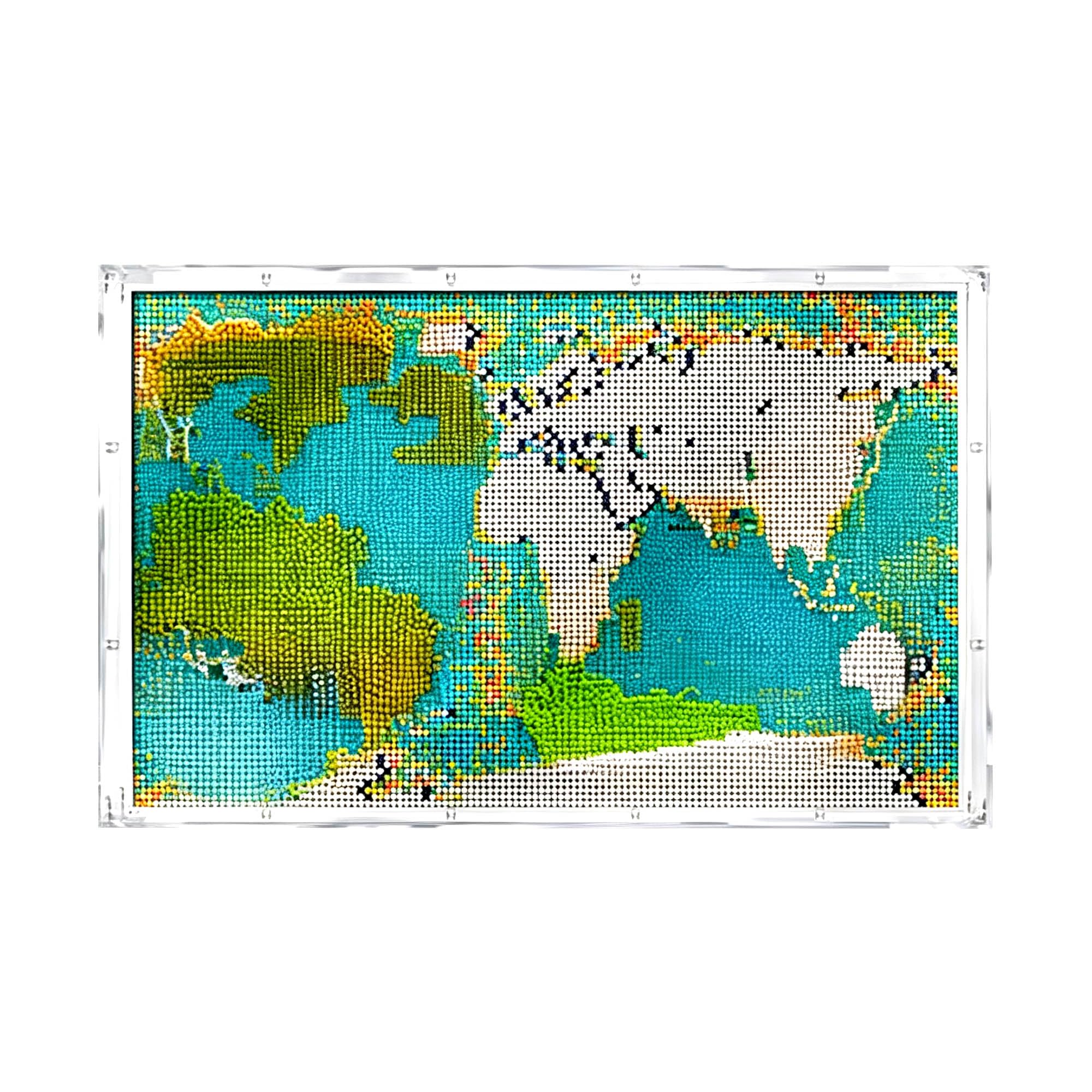 Vetrina compatibile con Le-go 31203 Mappa del mondo Set