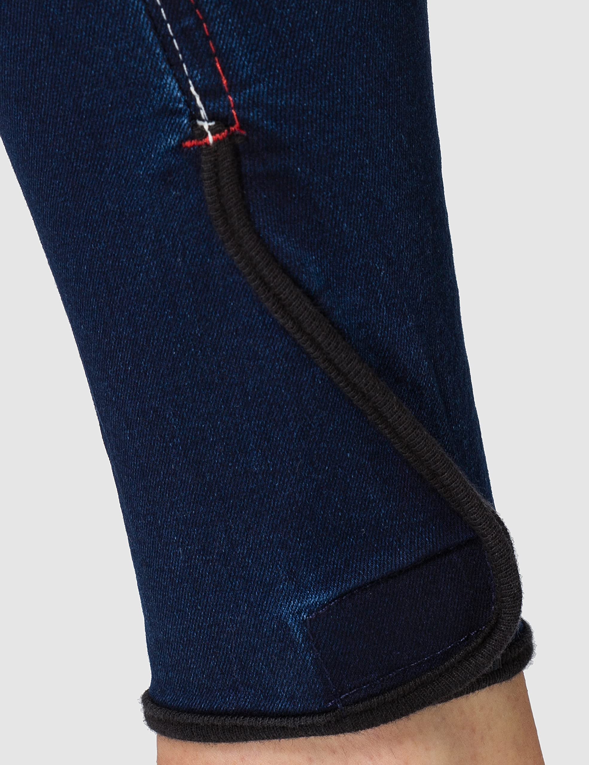 HKM - Reithose -Summer Denim- mit 3/4 Alos Besatz, Pantaloni da Equitazione. Uomo