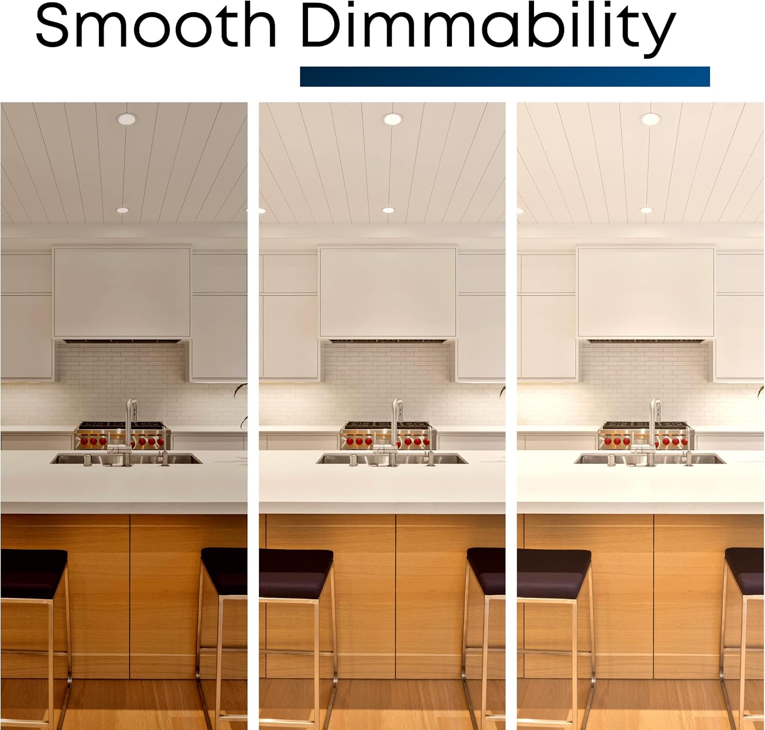 Feit Electric 4 Inch LED Recessed Lighting Retrofit Downlight - Pre-Mounted Trim - Standard Base Adapter - 2700K Soft White - Dimmable- 75W Equivalent - High Output, 6 Pack - LEDR4HO/927CA/6 - Image 6