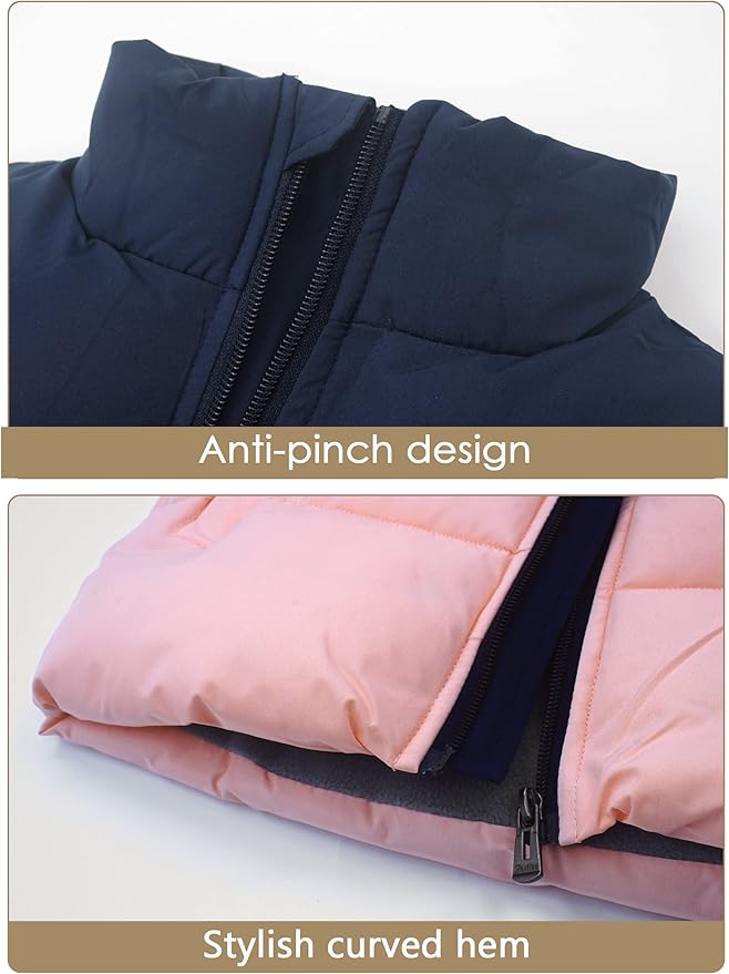 SEAUR Donsvest voor kinderen, winter, vest met capuchon