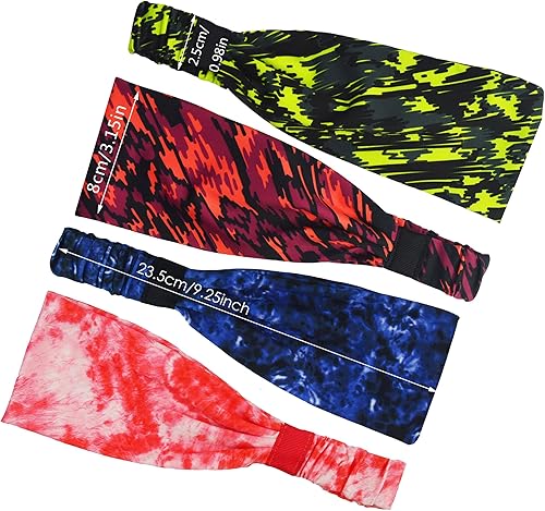 Miniatura 9 de Obacle Diademas para hombres y mujeres, bandas para el sudor, antideslizantes, transpirables, duraderas, para deportes al aire libre, entrenamiento