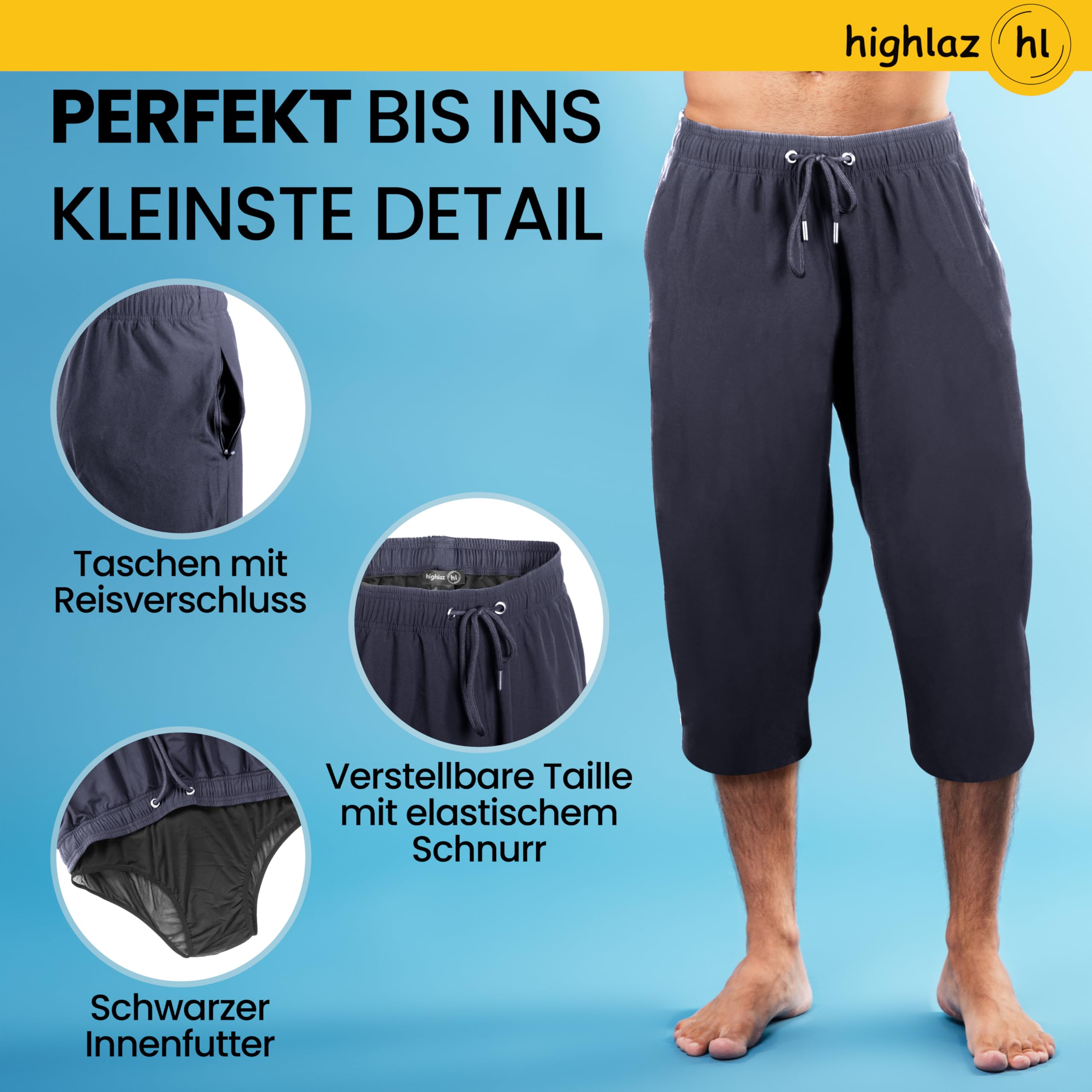 Bañador para hombre hasta la rodilla, cómodo, extralargo, con bolsillos con cremallera, transpirable, secado rápido