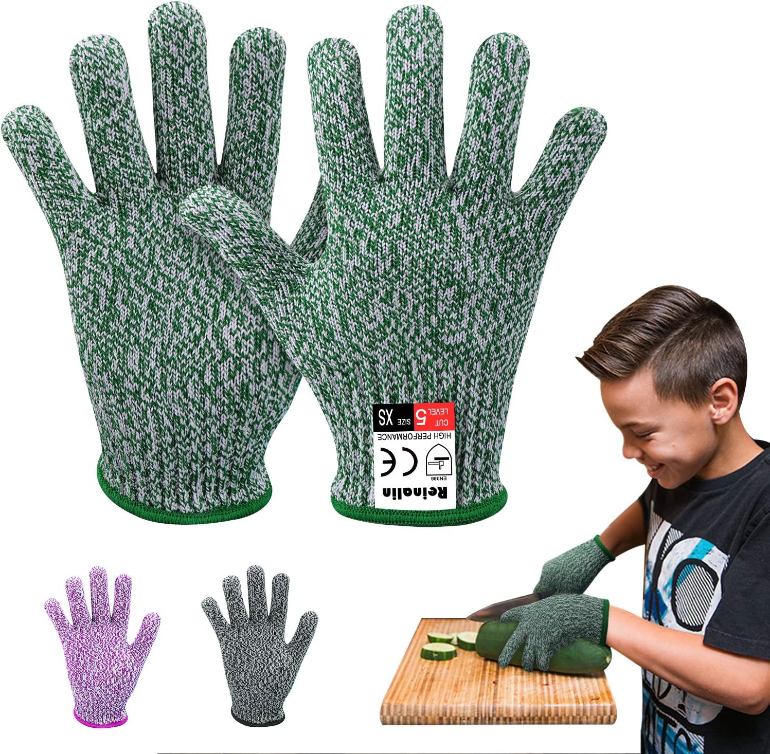 guanti da cucina a prova di taglio