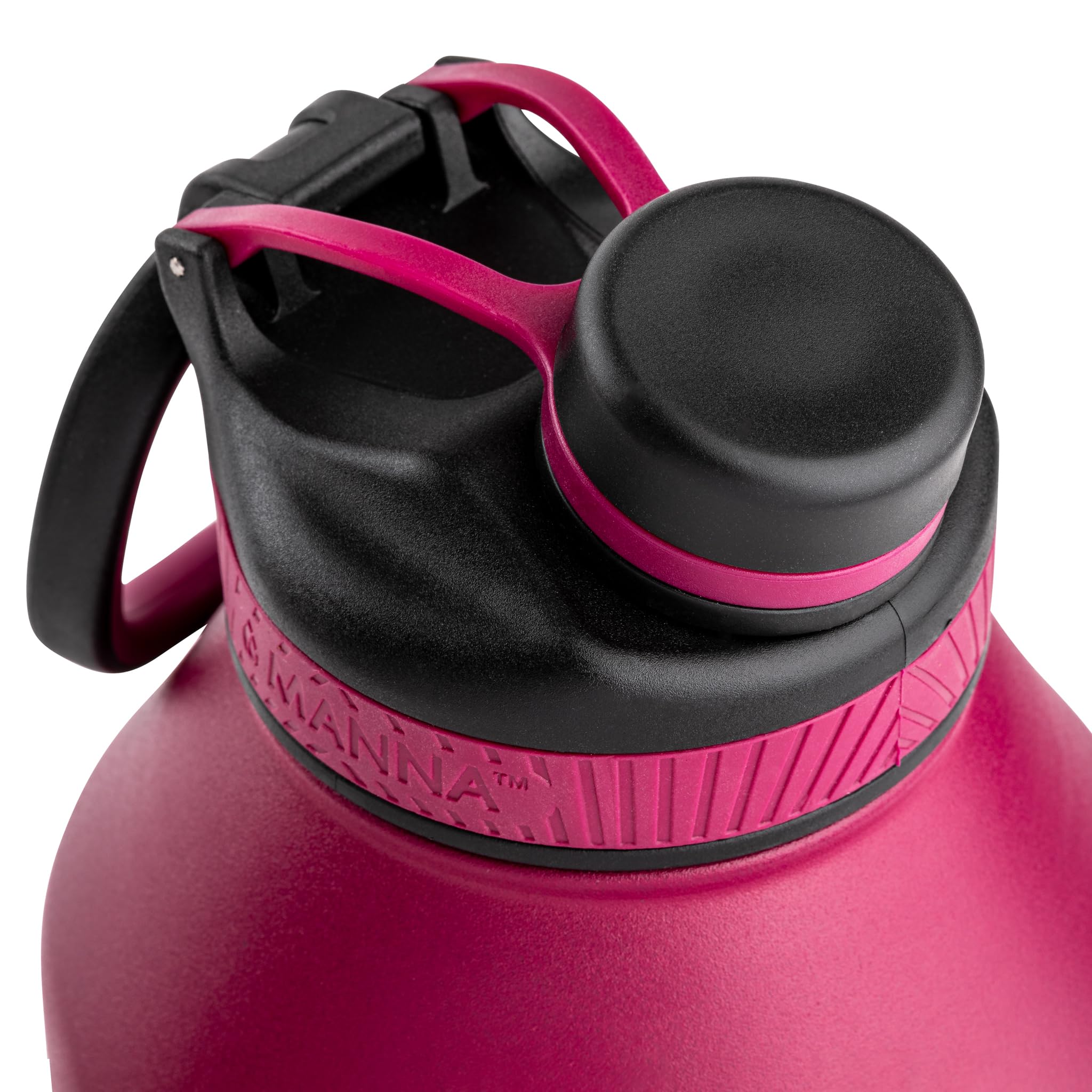 Manna Saratoga - Borraccia termica a doppia parete in acciaio inox, 1,8 l, colore: Mora Ombre