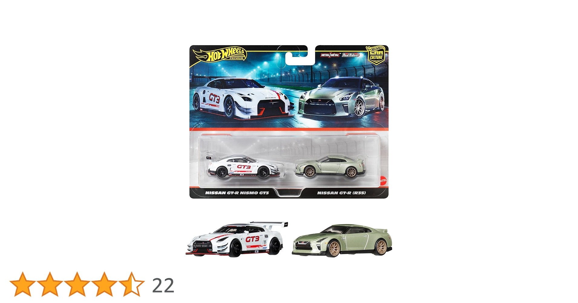 Amazon | ホットウィール(Hot Wheels) プレミアム 2パック 日産 GT-R