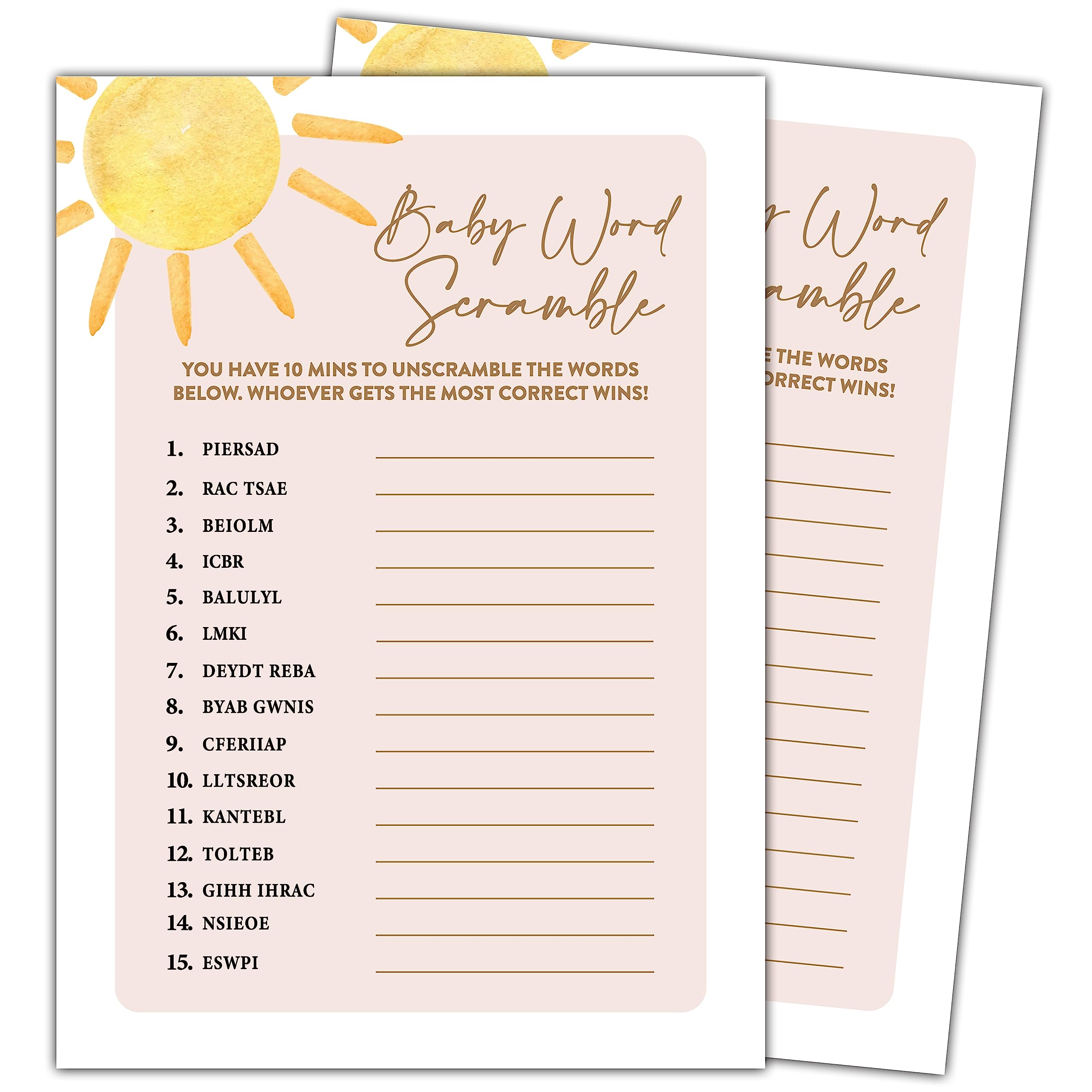 Jeu De Bingo économique Pour Fête Prénatale, Paq. 12 | Party City