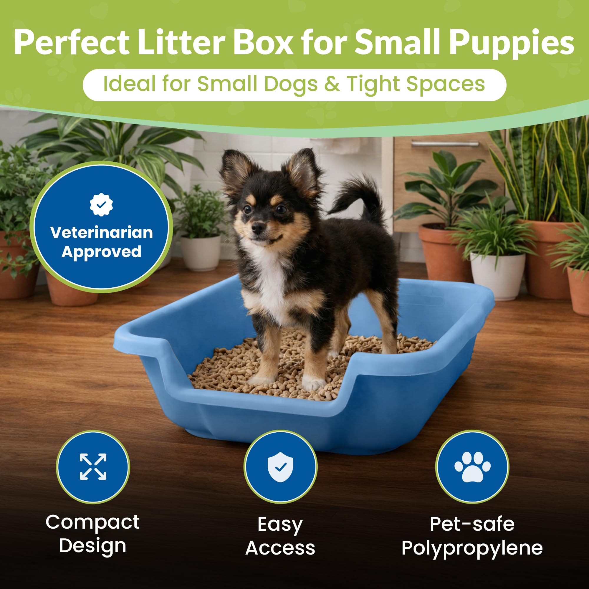 Sistema de entrenamiento interior para perros - Pequeño, verde