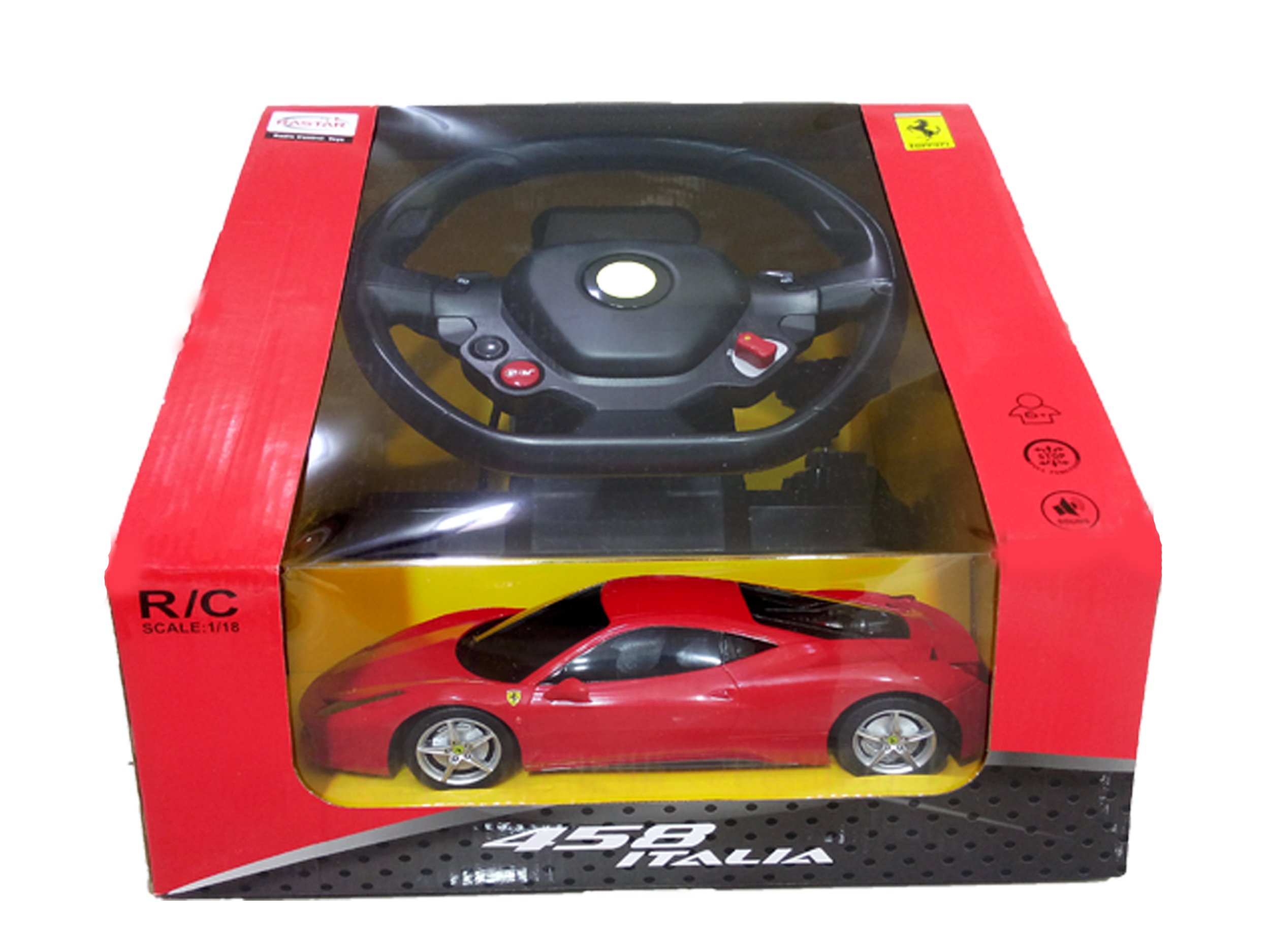 Ferrari 458 Italia ラジコンカー ステアリングセット Rastar 1:18