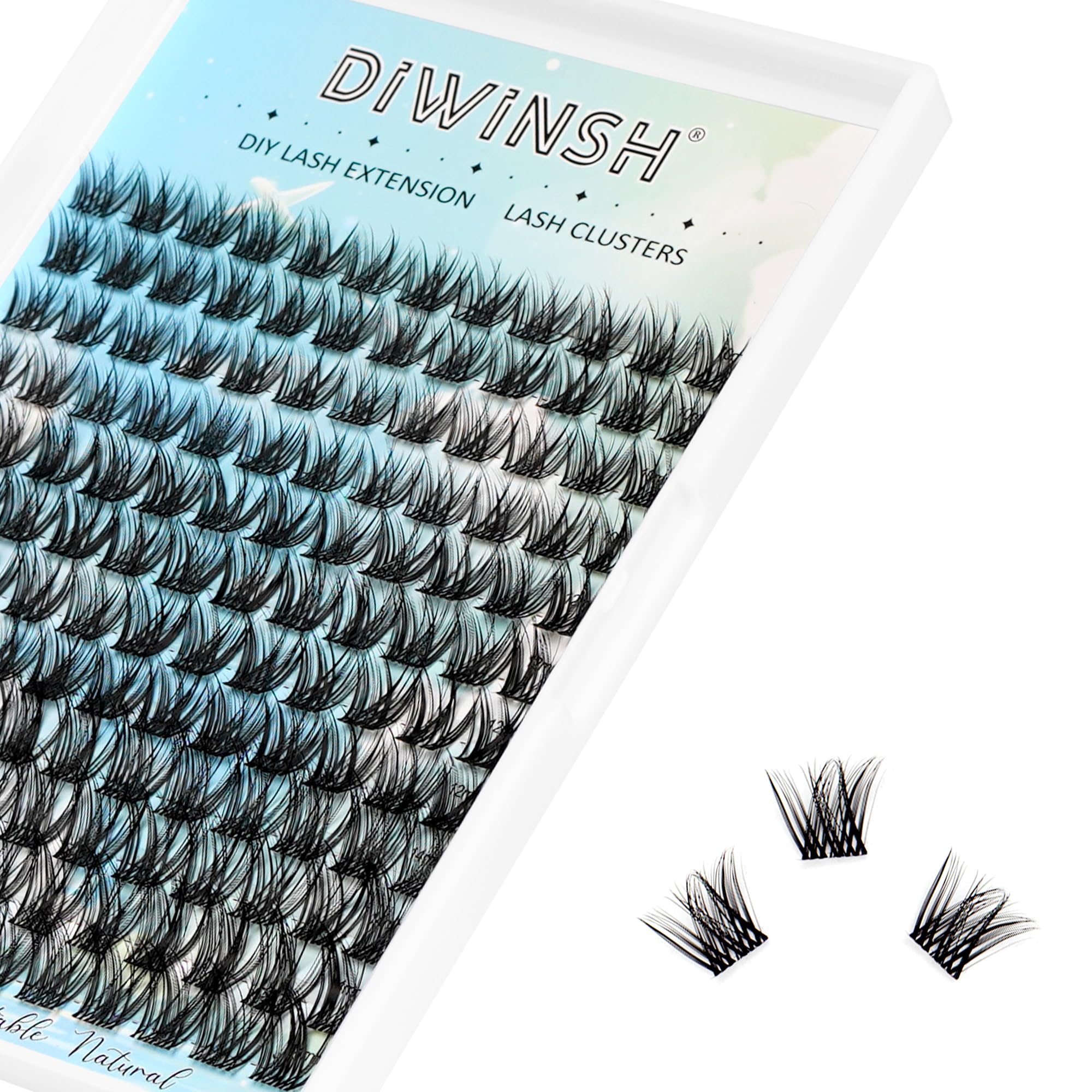 Wimpern Cluster Einzeln DIY Cluster Wimpern D Curl Individuelle Wimpern Extensions Wimpernverlängerung Volume Wimpernbüschel Wimpern zu Hause