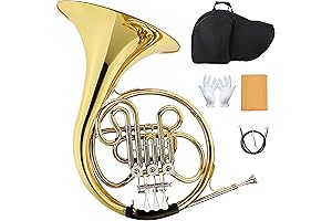 French Horn Single Exquisite Gold