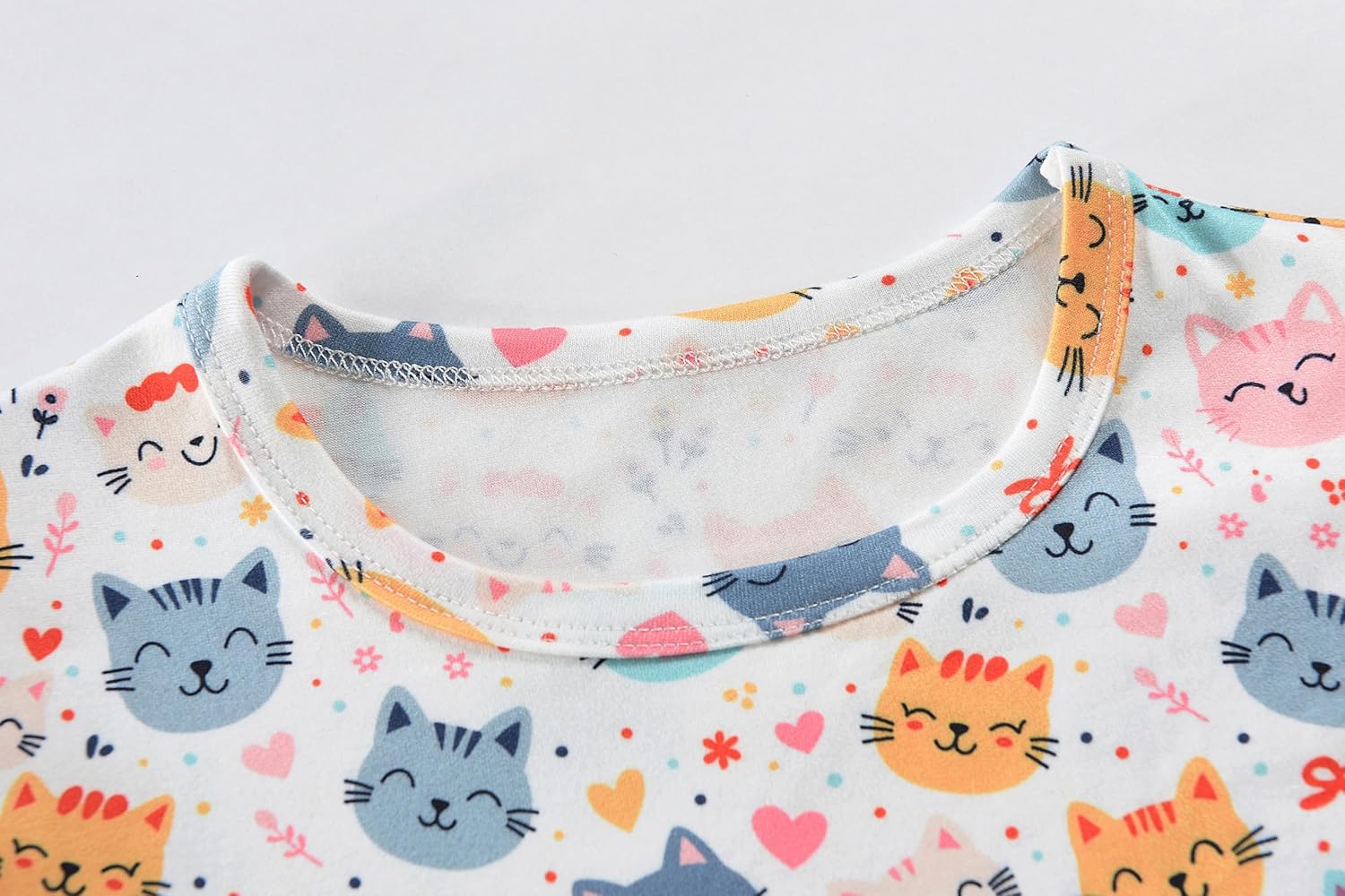 Tkria Girls 3D Graphic Shirt Toddler Colorful Summer Tank Top Cool Ruffle Sleeeve Tee Kid Unicorn Rainbow Dinosaur Cat Outfit - Image 6