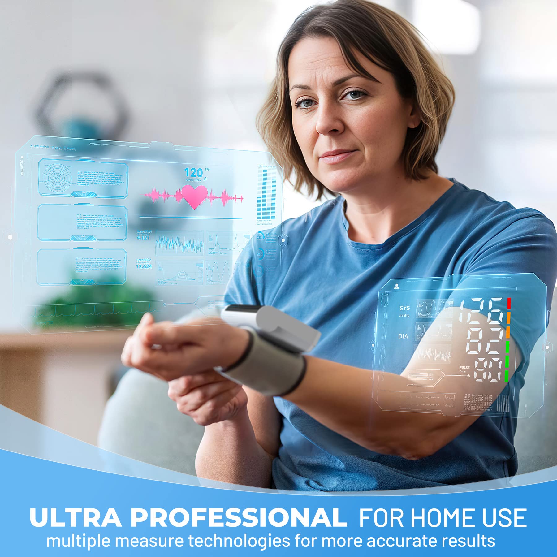 Wrist Blood Pressure Monitors Digital Blood Pressure Machine for Home