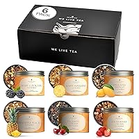 Vista 14 de Prime Tea - Juego de muestras de té de frutas - Caja de té de frutas variada con hierbas, frutas y especias, mezclas de té de hojas sueltas, surtido