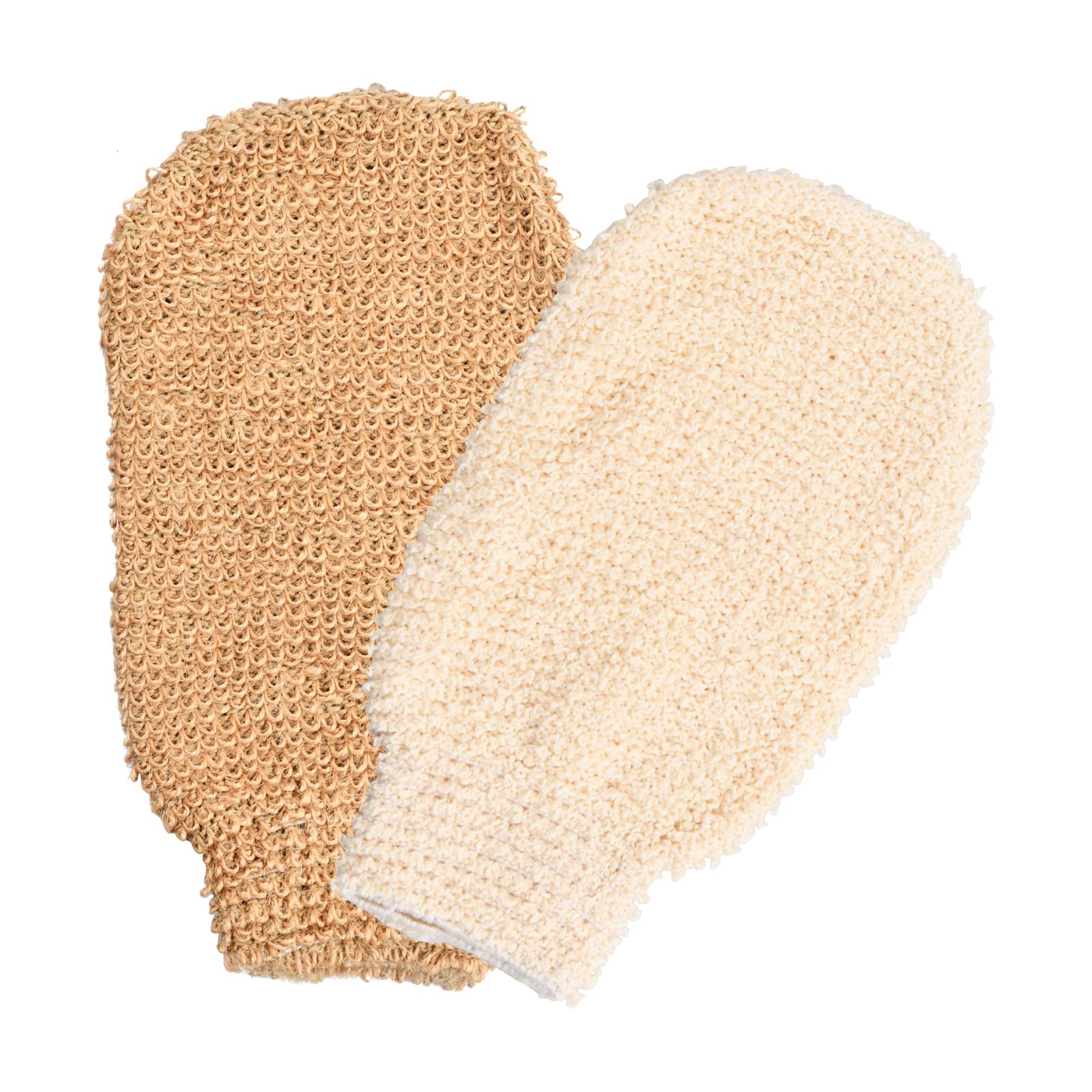 lumicate peeling handschuh Zwei Paar Handschuh, Leinen Exfoliating Gloves, Hamam Für Jede Hand Geeignet, Massage Handschuh, Peelinghandschuh Körper（Aprikose, Khaki） Kosmetik compatibility::International::4900 Gewicht:6 Stk.-120g KOMPERDELL Herren Handschuhe Touring