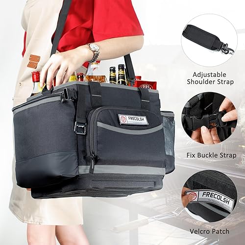 Miniatura 6 de Organizador grande para parrilla con base dura, organizador de barbacoa Blakstone, organizador de utensilios de picnic y campamento, artículos