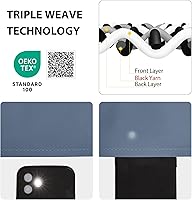 Vista 46 de NICETOWN Twinkle Stars Cortinas Opacas - Esencial para la Hora de la Siesta, Paneles de Cortinas para Tratamiento de Ventanas en Habitación