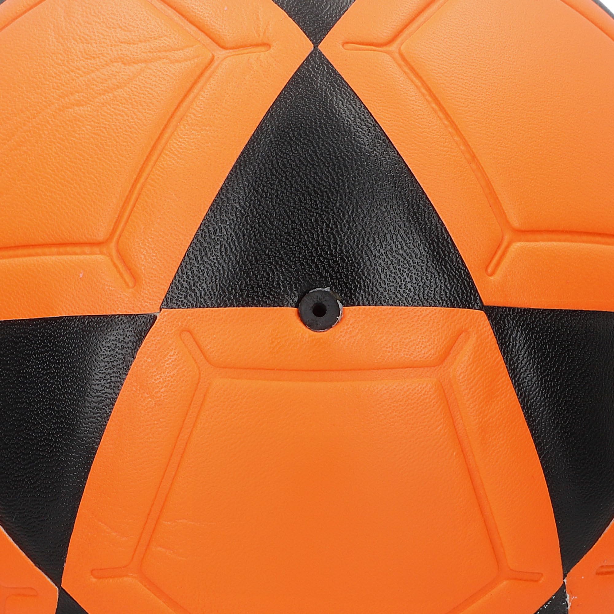 AKTIVE Balón de Fútbol Sala PVC Talla 3 230-250g D18 cm Naranja y Negro