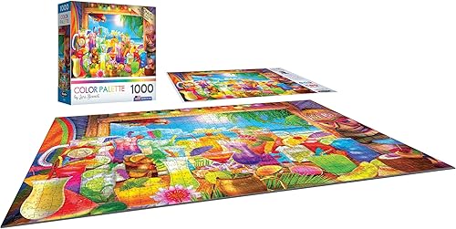Miniatura 3 de RoseArt - Paleta de colores - Tiki Bar Paradise - Rompecabezas de 1000 piezas para adultos