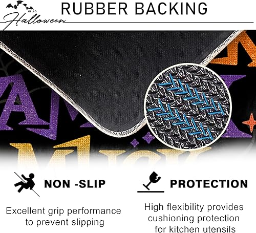 Miniatura 4 de Juego de 2 alfombras de cocina para niños de Halloween I Smell, Amuck Sanderson Sisters, decoración navideña, escoba Hocus Pocus, divertida alfombra