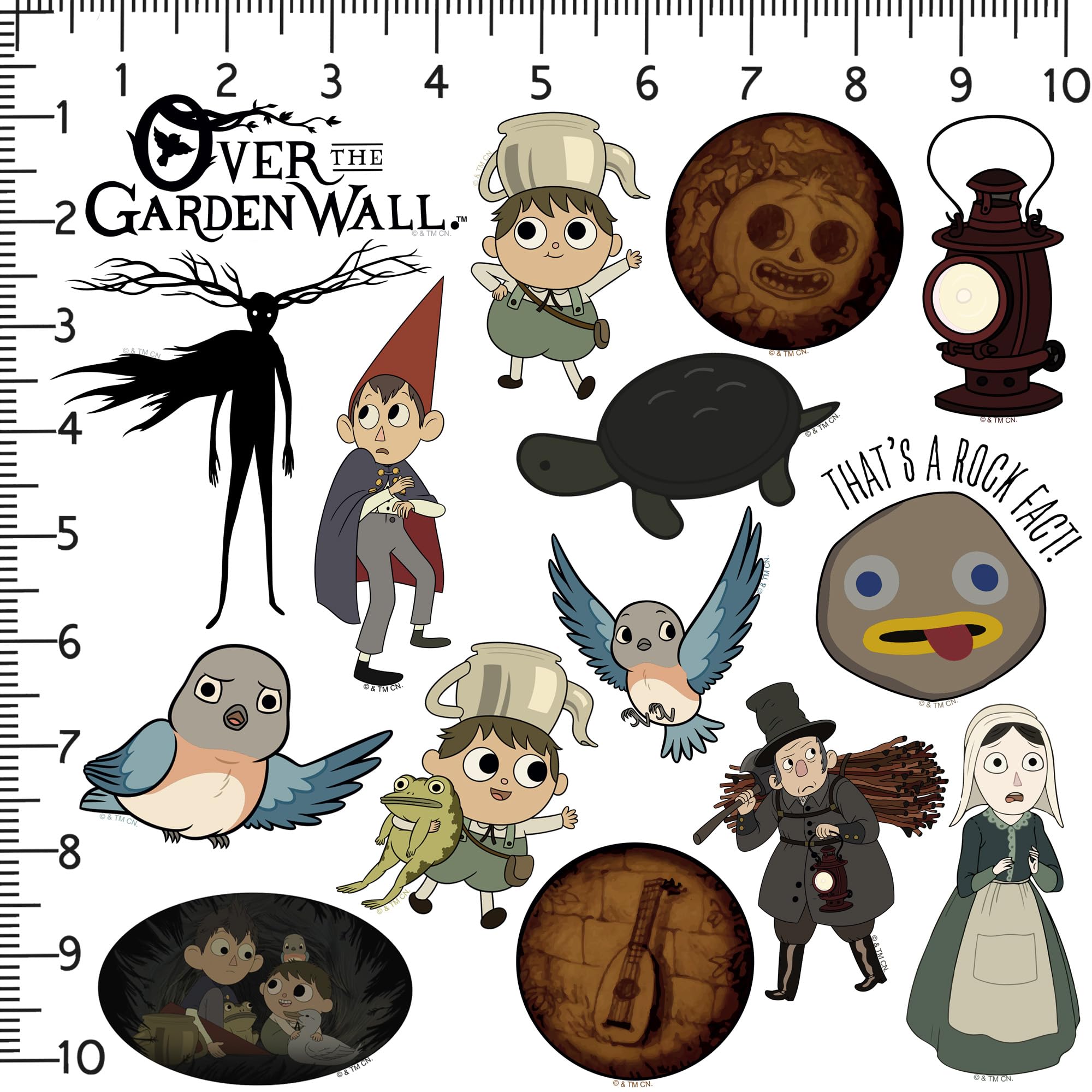 Amazon.com: Over the Garden Wall 100ct Vinyl Large Deluxe Stickers