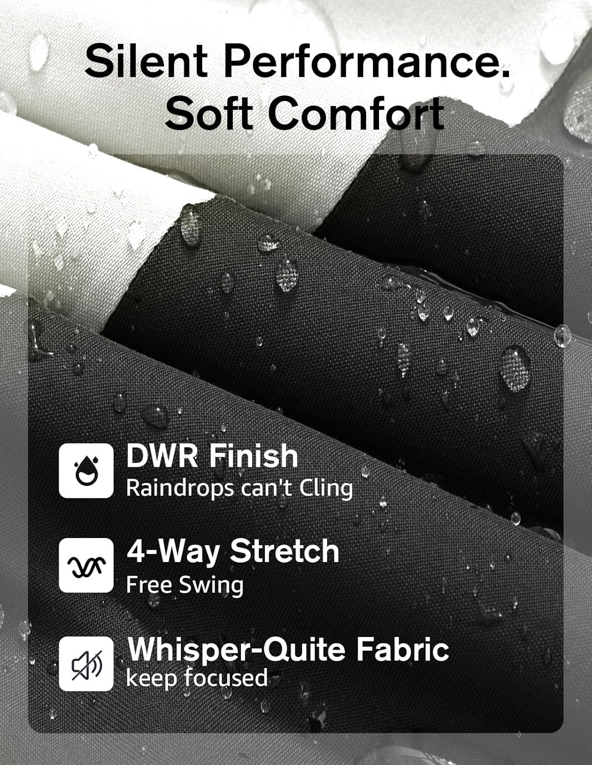 fit space Waterproof Golf Rain Suits for Men Performance Rain Jackets and Pants for All Sports
