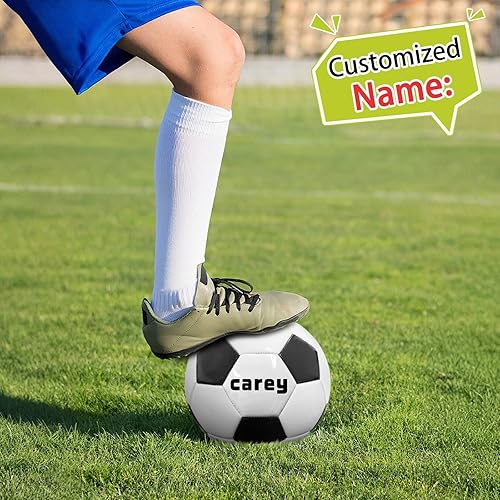 Miniatura 2 de Balón de fútbol personalizado, con imágenes y texto, entrenamiento de fútbol personalizado, adecuado para adolescentes y adultos