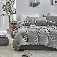 Vista 220 de CLOTHKNOW Juego de edredón de 3 piezas de color marrón caramelo, tamaño individual/individual XL, color terracota suave, color óxido con 2 fundas