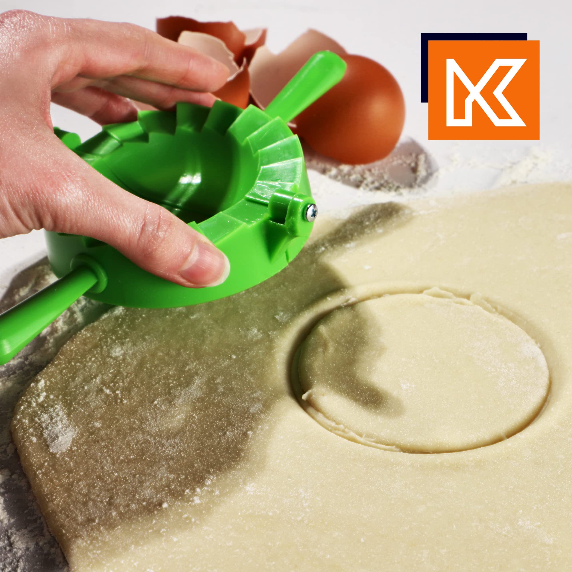 KADAX Stampo Per Ravioli E Pierogi – Set Da 2 Pezzi (verde/rosso) – Pressa Manuale Per Pasta Ripiena