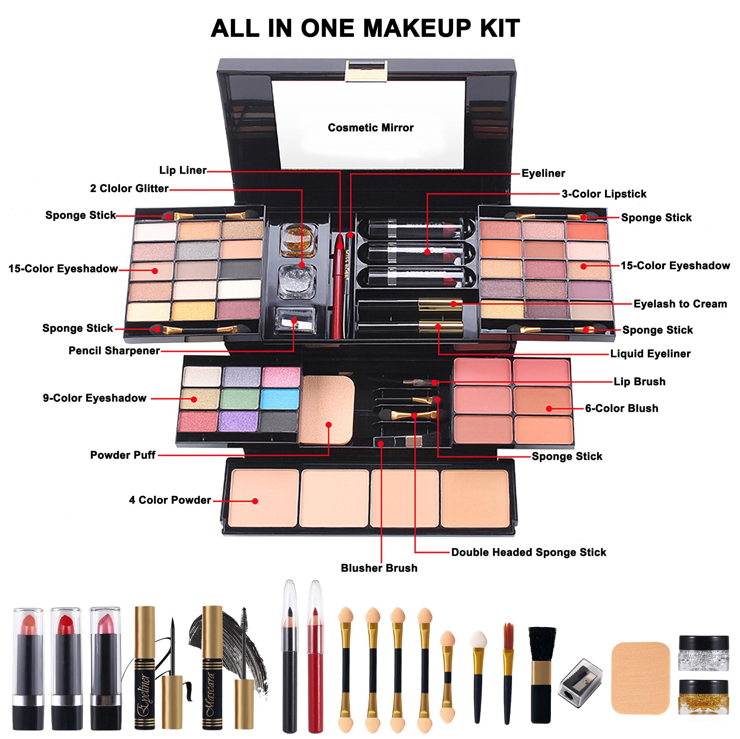 Loveächt Makeup Set for Women, Full Makeup Kit - Image 2
