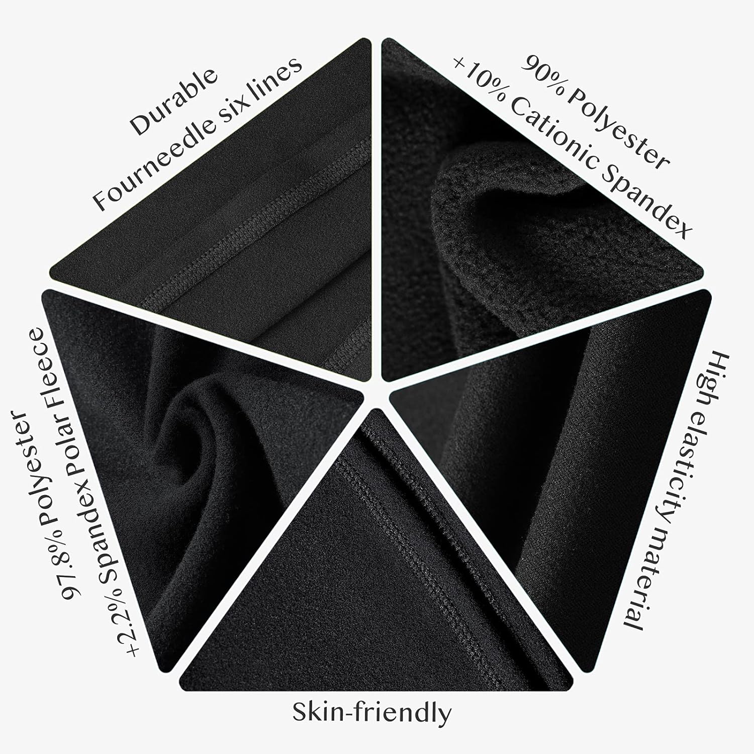 Obacle Balaclava Face Mask Men Women for Winter Cold Weather Warm Ski Mask Black - Image 6