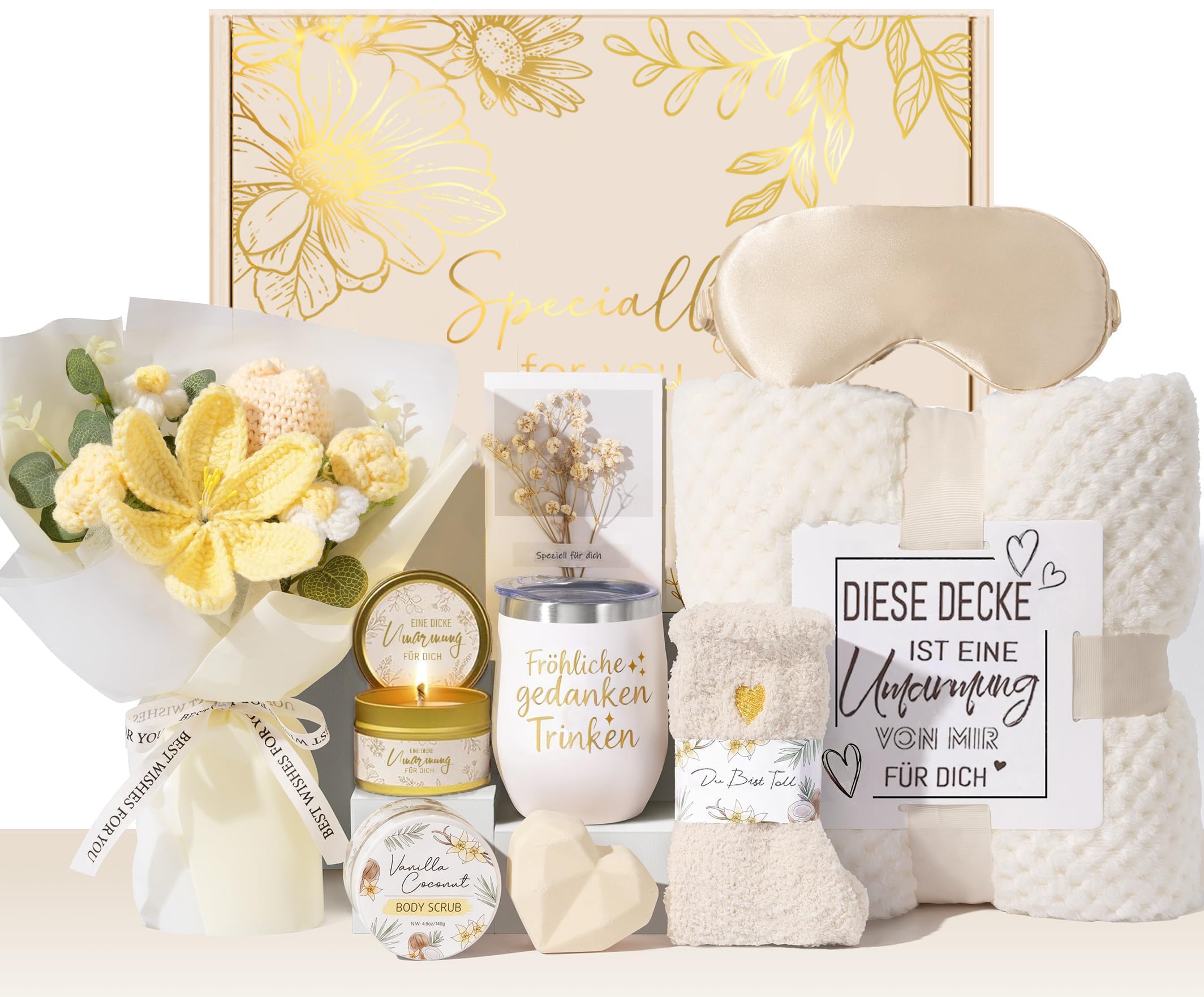 Geschenk für Frauen, Geschenk Freundin Geburtstag, Entspannung Geschenkset für Frauen Schwester Freundin Tochter zum Weihnachten Valentinstag Muttertag