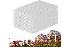 Polycarbonate Greenhouse Panels 0.32'' 12Pcs 4' x 2'