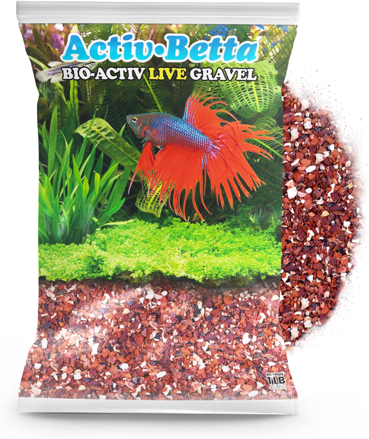 Red River Aquarium Gravel - 1 lb - Decorative Substrate for Freshwater & Saltwater Tanks, Easy to Maintain, Enhances Natural Beauty