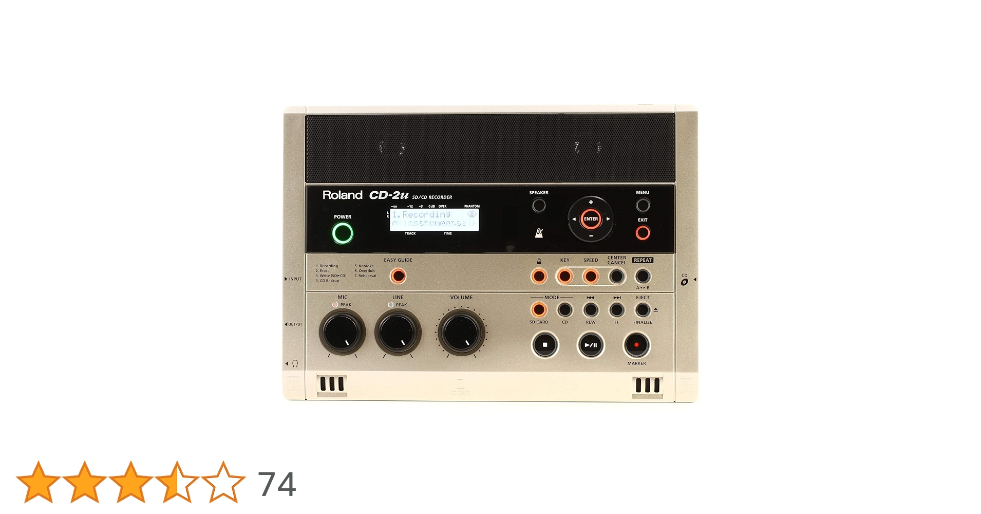 Amazon | Roland ローランド SD CDレコーダー CD-2u | ポータブル