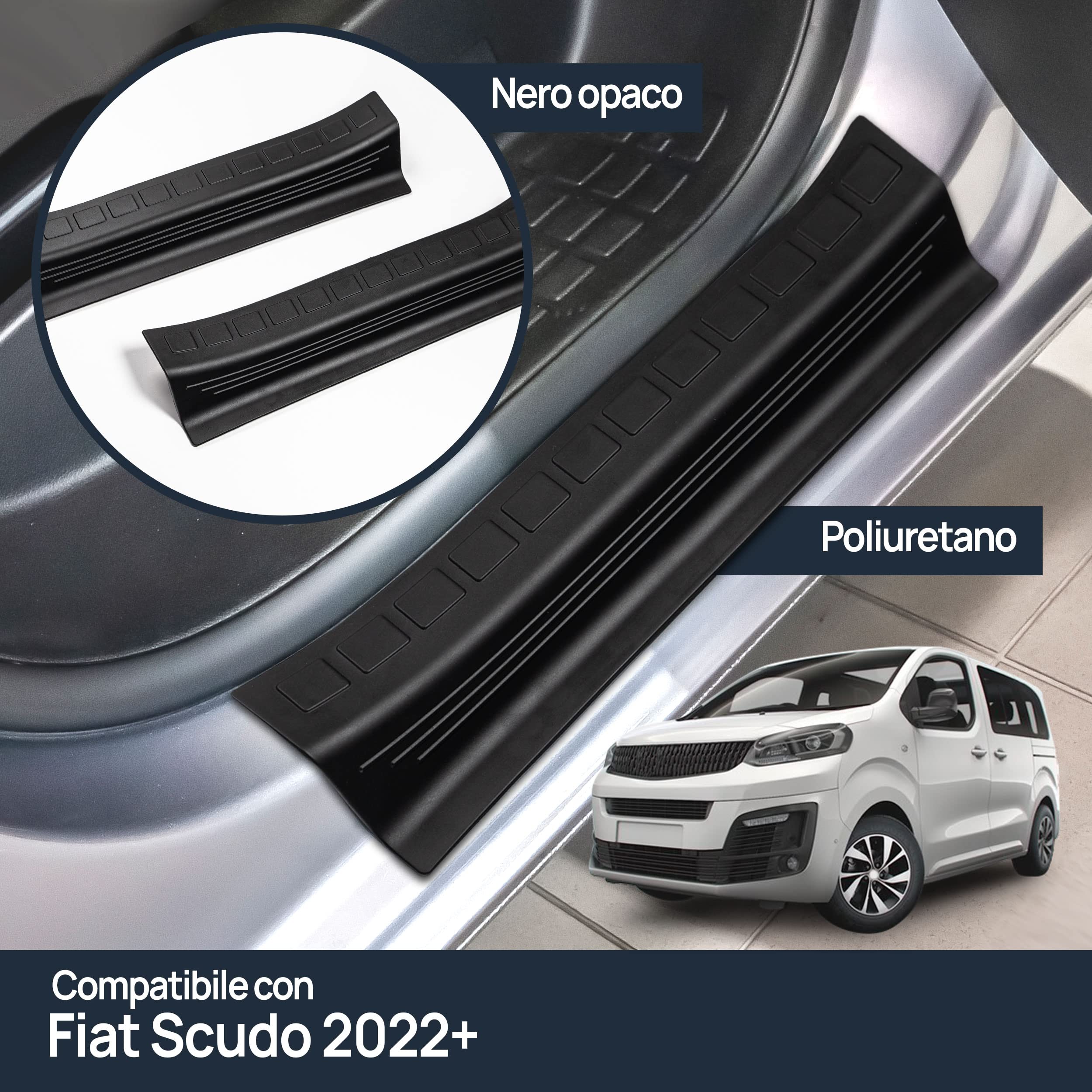 CHROMEMASTER Protezione Battitacco Per Skoda Octavia II (2009-2013) – Set 4 Pezzi In Acciaio Inox - 5