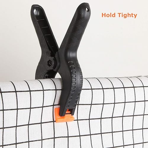 Miniatura 6 de LANIAKEA 16 abrazaderas de resorte de 6 pulgadas. Abrazaderas resistentes de muselina de nailon, clips de fondo de cabina de fotos para soporte de