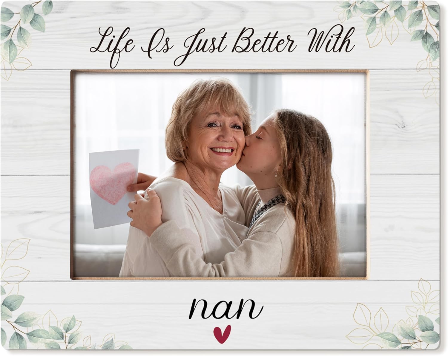 Nan Gifts Picture Frame 5x7, Nan Grandma Gifts for Grandma Birthday Christmas Mother's Day from Grandkids, Grandma Gift Picture Photo Frames for Tabletop Desk Decor