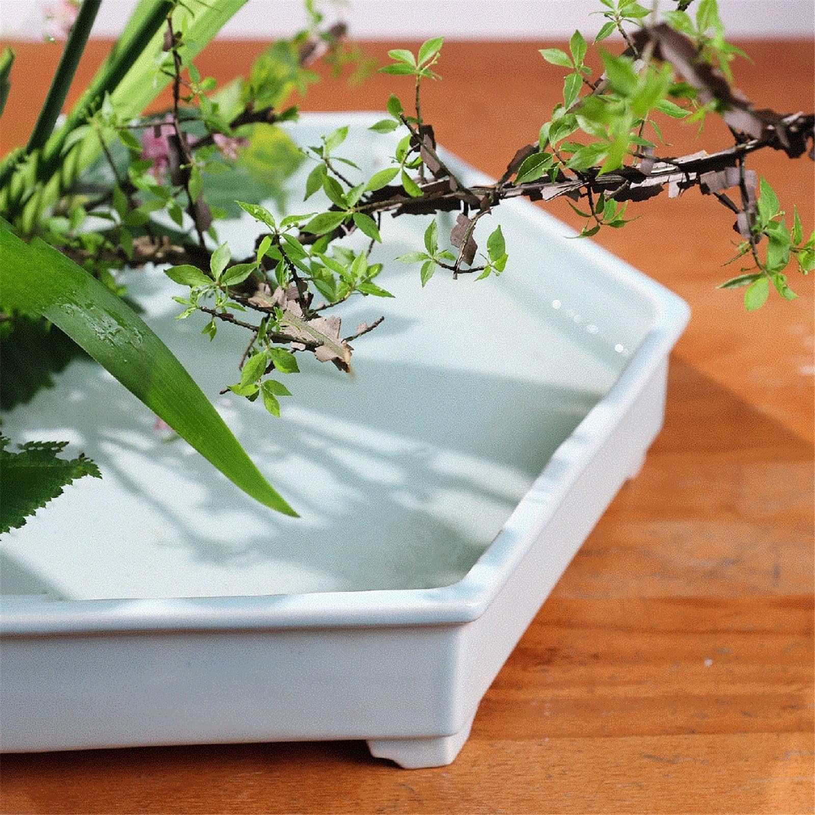 Bandeja decorativa Platillo de cerámica hexagonal china de flores