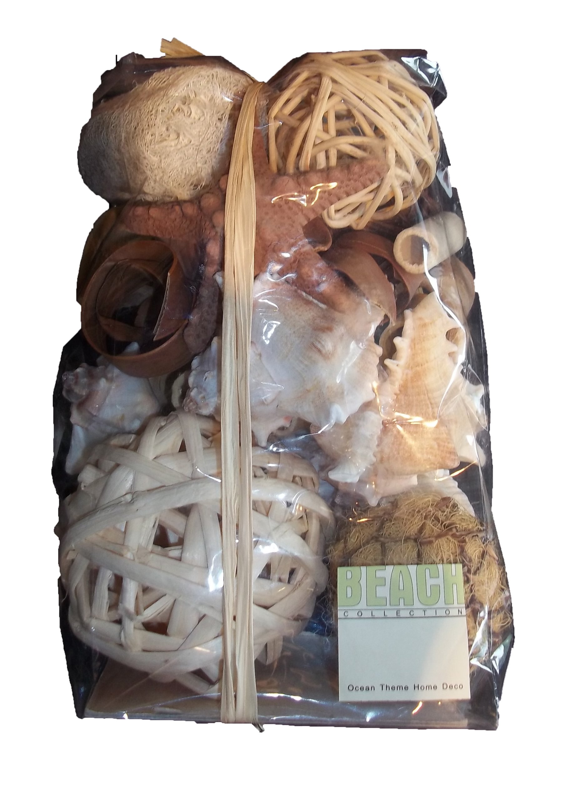 osters muschel-sammler-shop Dekorationsbeutel - Muscheln/Schnecken -  Rattanblle - Bambus - trockene Rinde : Amazon.de: Kche, Haushalt & Wohnen