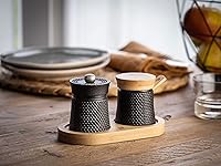 Vista 2 de Peugeot Bali Black Cast-Iron Pepper Mill and Salt Cellar.