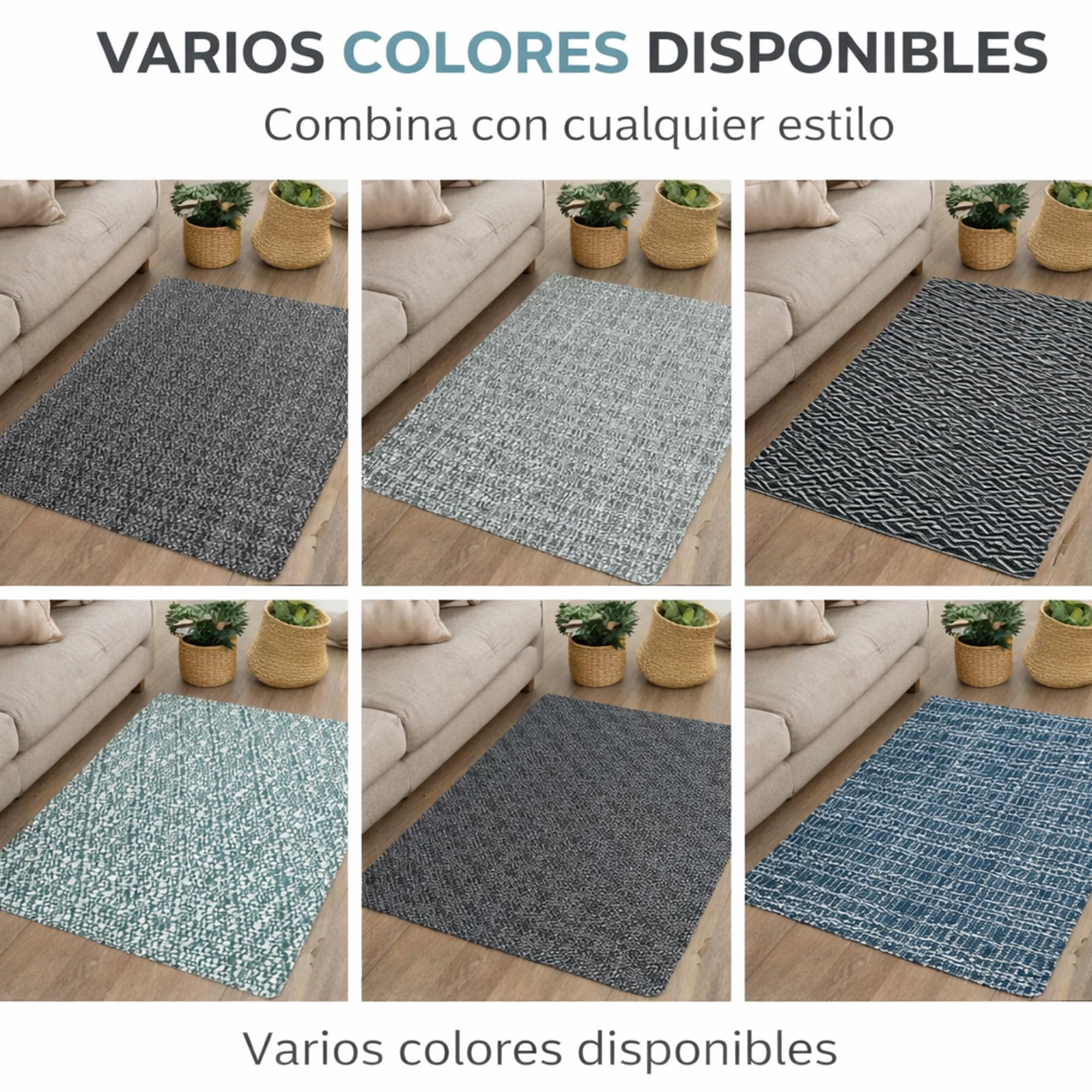 MANEMI Tapis TEXLIN intérieur et extérieur, imperméable et antidérapant, tissu vinyle imperméable, facile à nettoyer, style moderne pour cuisine, terrasse, balcon et salon