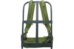 Black Enhanced Military Alice Frame Rucksack with Adjustable Straps and Quick Release