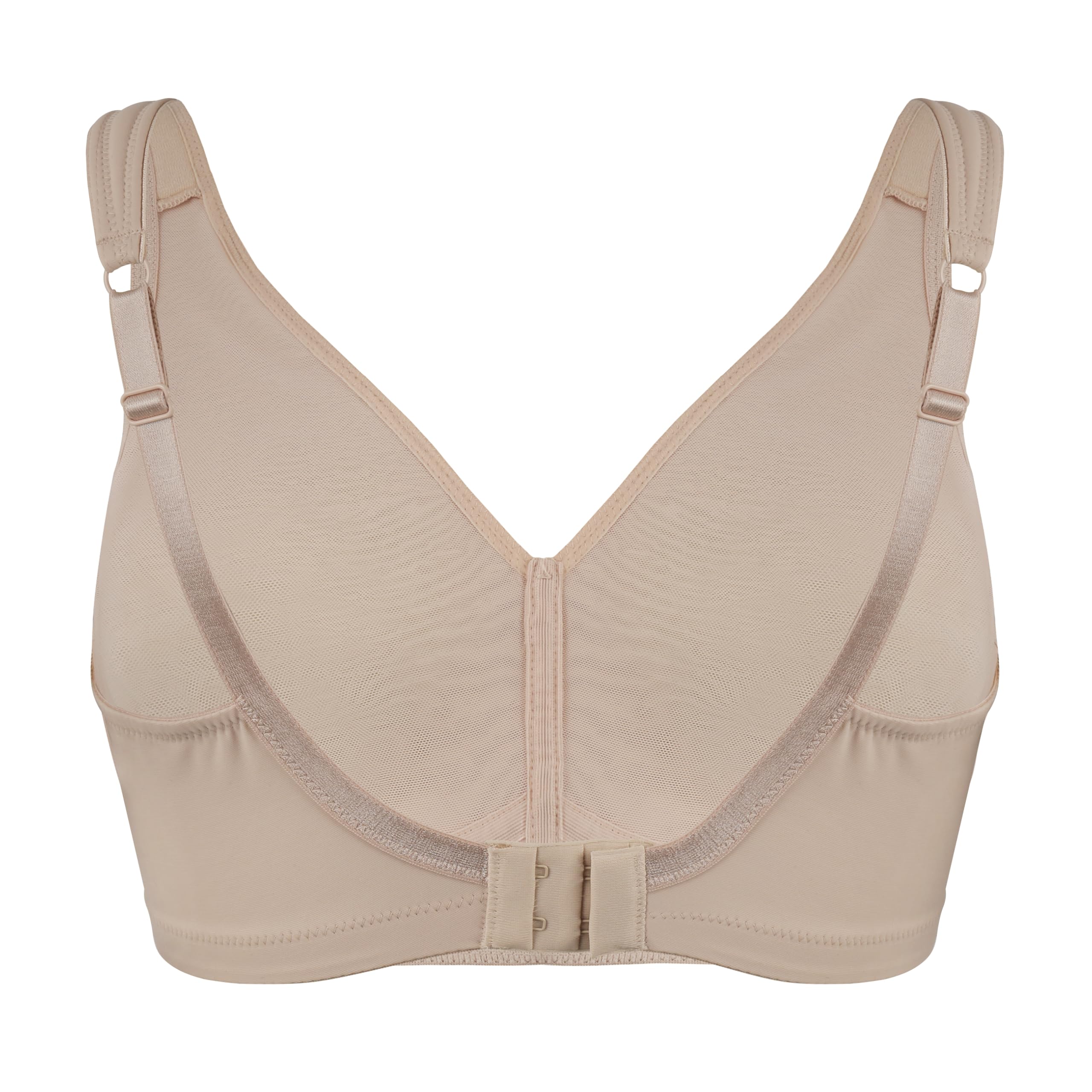 ROSME Lingerie Biustonosz damski nieusztywniany bez fiszbin z wyściełanymi ramiączkami, Kolekcja Powerlace