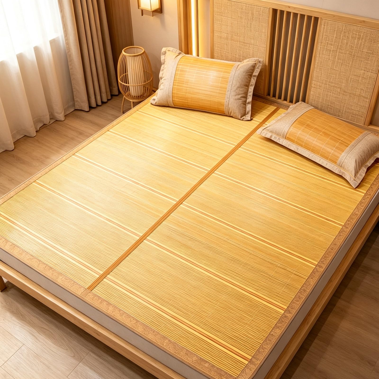 Sommer-schlafmatten Bambus, Matte Bett Schlafen Pad für Wohnzimmer