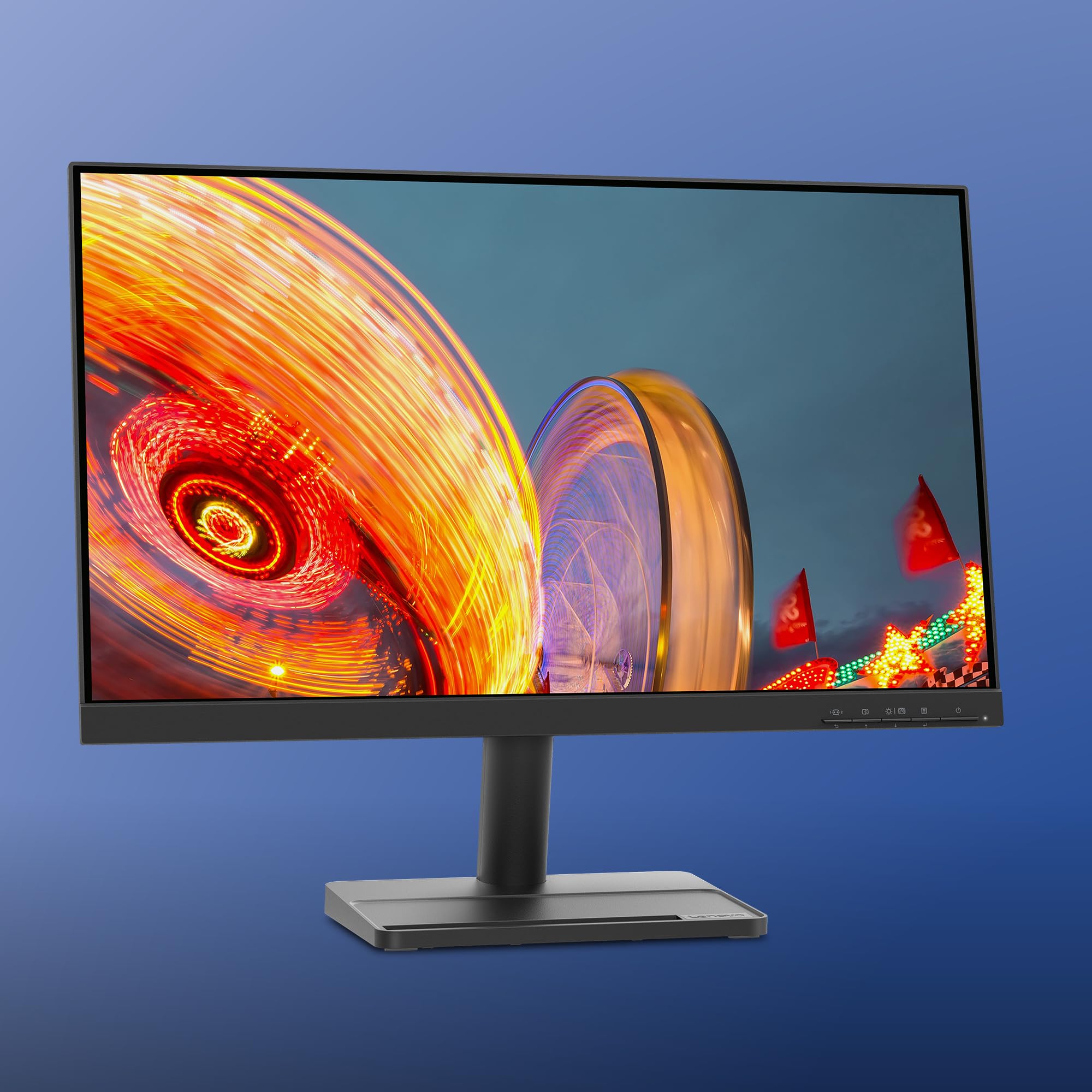 Lenovo L24e-30 Monitor - Display 24" FullHD (1920x1080, VA, 4 ms, 75Hz, Input HDMI+VGA, Cavo HDMI, AMD FreeSync) Inclinazione regolabile - Raven Black - Esclusiva Amazon