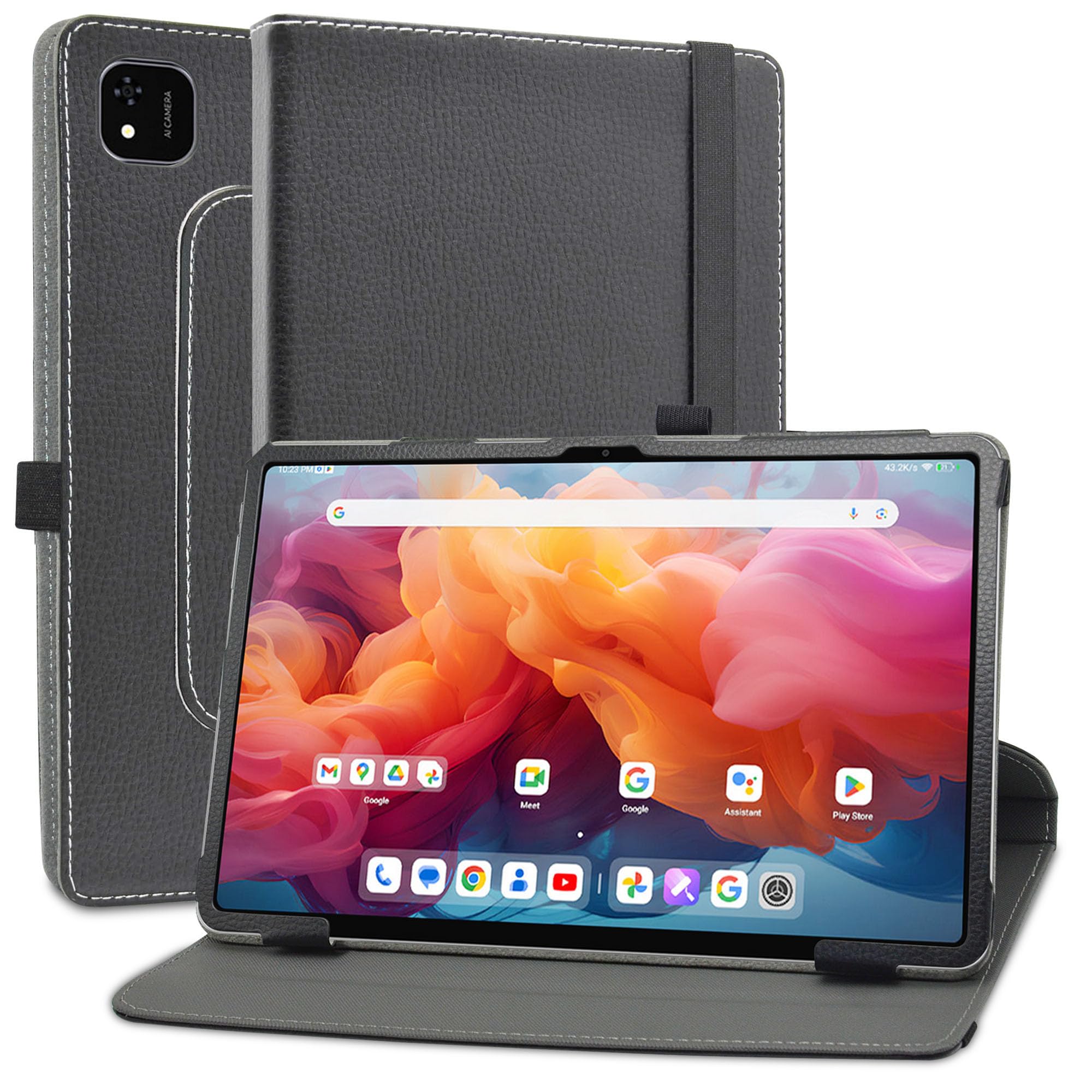 MAMA MOUTHCompatible with Alldocube iPlay 60 Pad Pro Case,360 Degree Rotating With Premium PU Leather Sleeve Cover Case for Alldocube iPlay 60 Pad Pro 12.1 Inch Tablet,Black